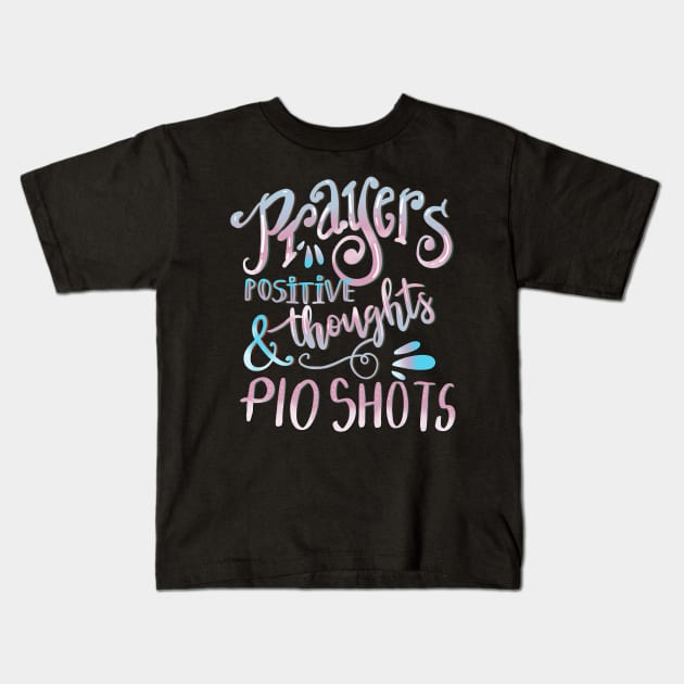 PIO Christian Infertility Faith Motivational Gift Deign Kids T-Shirt by Therapy for Christians